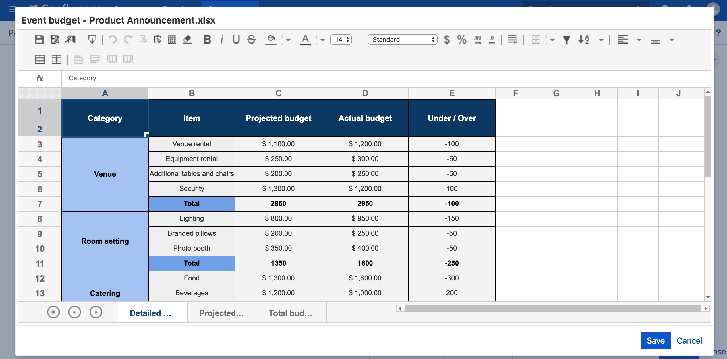 Take your tables to the next level with Elements Spreadsheet for Confluence