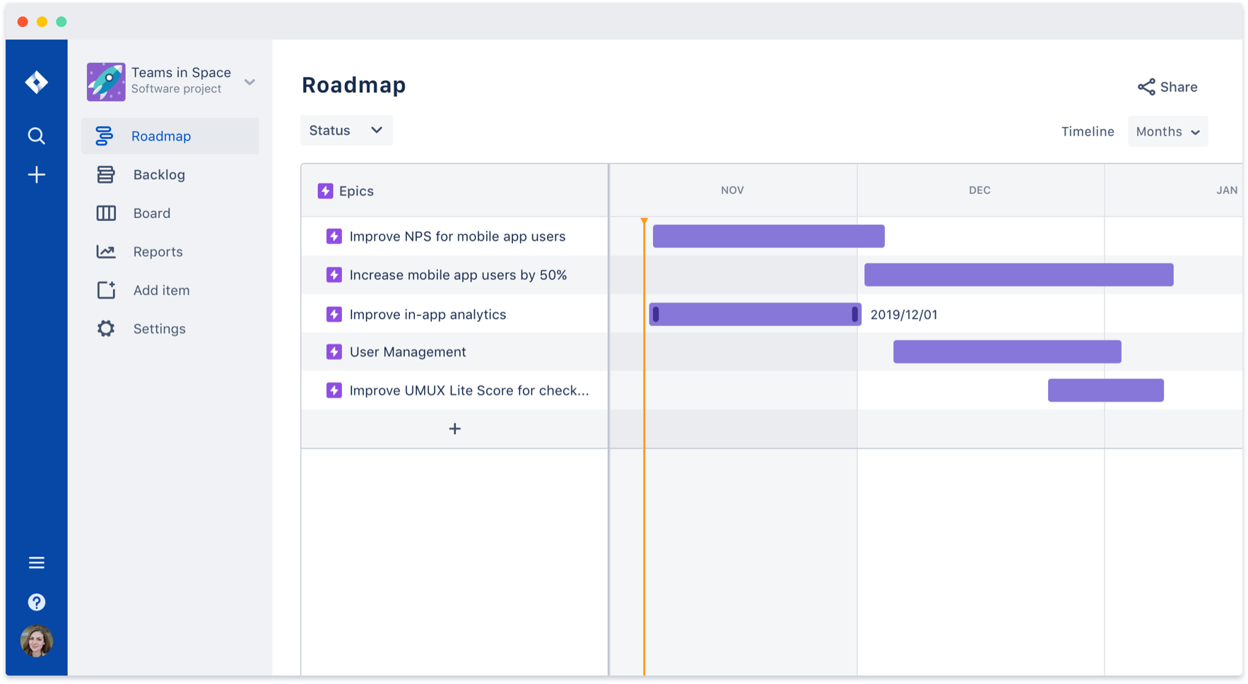 Atlassian JIra Software screenshot